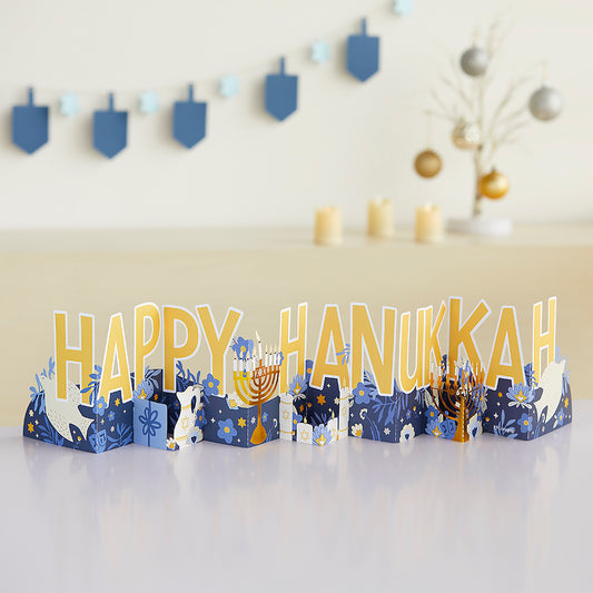 Elegant Happy Hanukkah Loooooong Card™