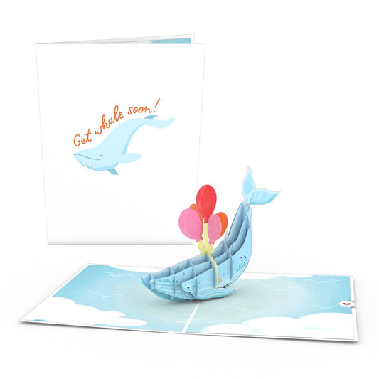 Get Well Whale Pop-Up Card