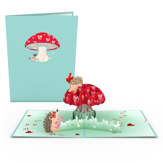 Hedgehogs in Love Pop-Up Card