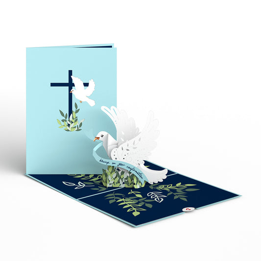 Confirmation Dove Pop-Up Card