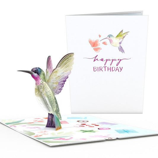 Birthday Hummingbird Pop-Up Card