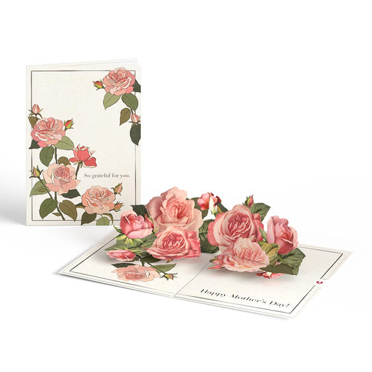 Mother's Day Grateful For You Roses Pop-Up Card