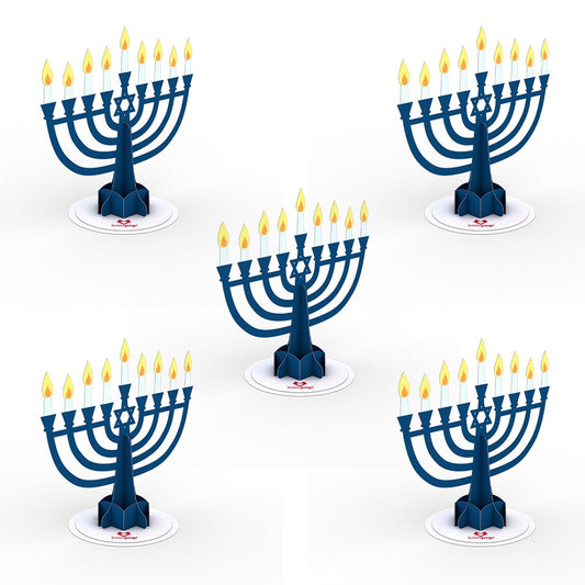 Stickerpop™: Hanukkah Menorah (5-Pack)