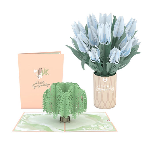 Sympathy Tree and Tulips Bundle