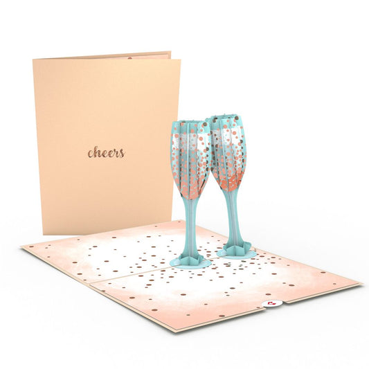 Champagne Toast Pop-Up Card