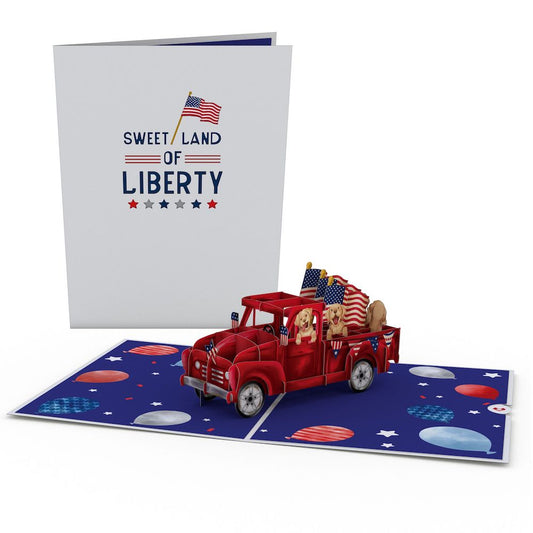 Americana Truck Pop-Up Card