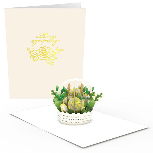 Sympathy Flower Basket: Paperpop® Card