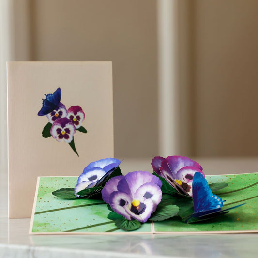 Pansies Pop-Up Card